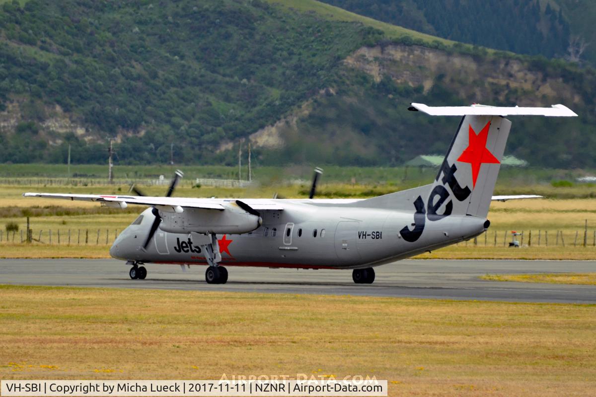 VH-SBI, 2004 De Havilland Canada DHC-8-315Q Dash 8 C/N 605, At Napier/Hastings