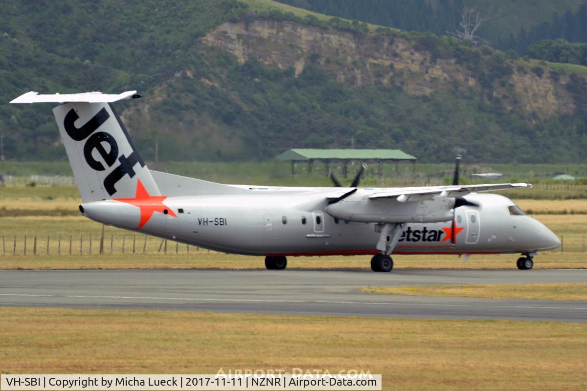VH-SBI, 2004 De Havilland Canada DHC-8-315Q Dash 8 C/N 605, At Napier/Hastings