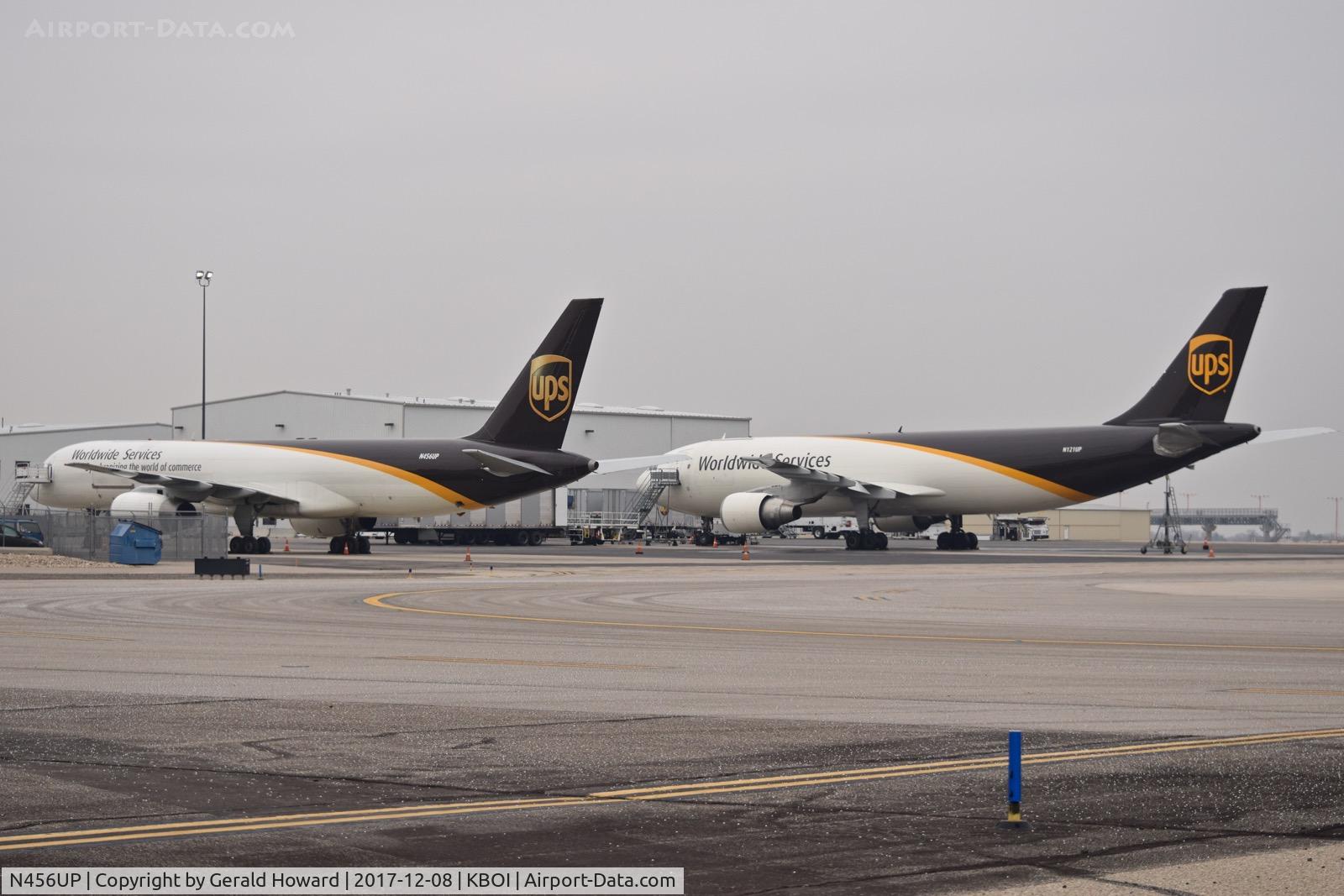 N456UP, 1996 Boeing 757-24APF C/N 25477, Parked on the UPS ramp along with N121UP.