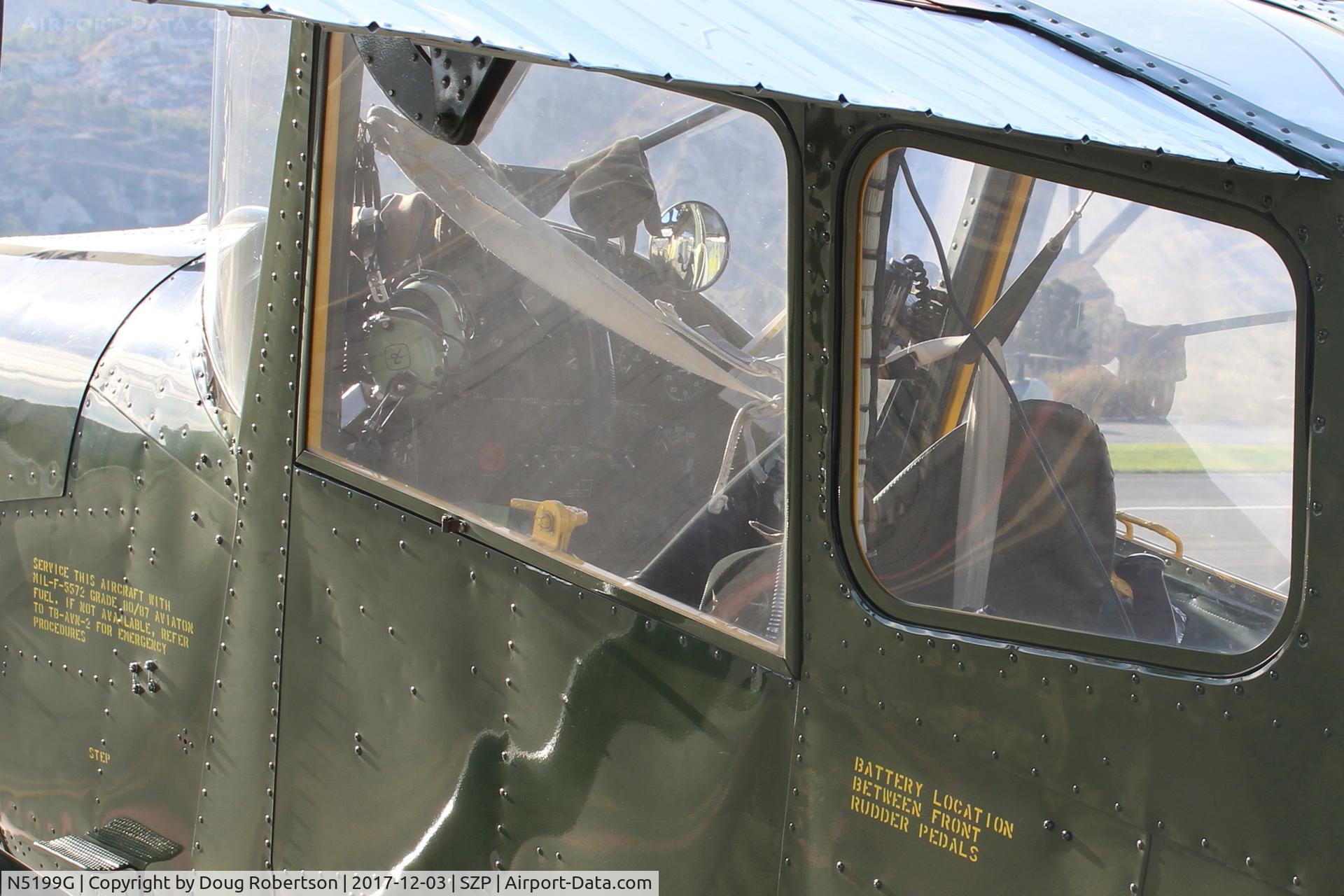 N5199G, 1953 Cessna 305A C/N 22118, 1953 Cessna 305A O-1 BIRD DOG, Continental O-470-11 213 Hp, instrument panel
