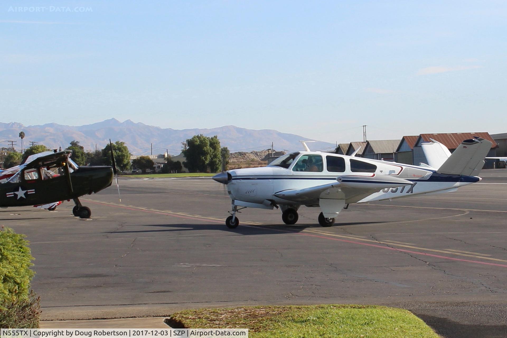 N555TX, 1976 Beech V35B Bonanza C/N D-9890, 1976 Beech V35B BONANZA, Continental IO-520 285 Hp, taxi