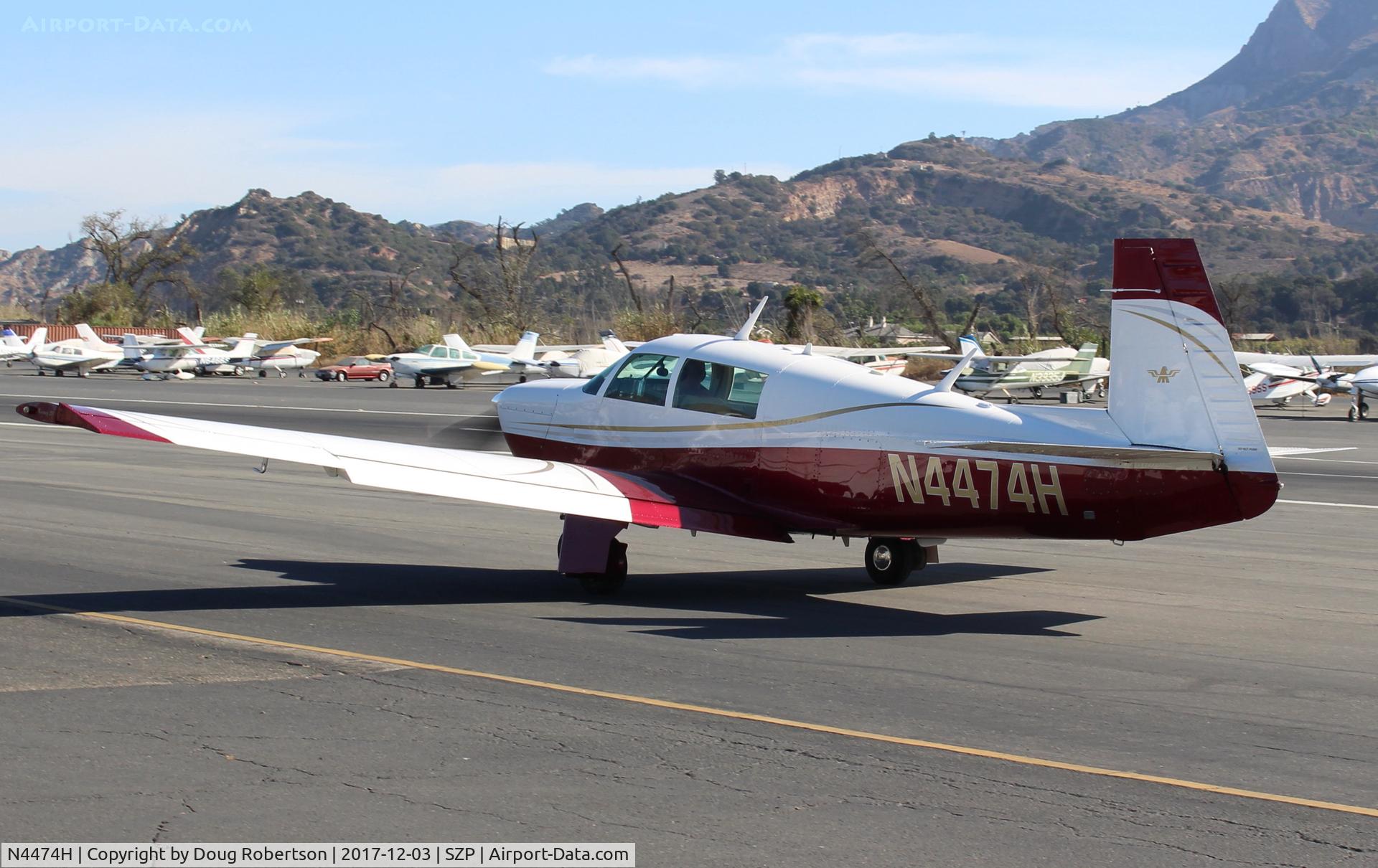 N4474H, 1978 Mooney M20J 201 C/N 24-0744, 1978 Mooney M20J 201, Lycoming IO-360-A3B6D 200 Hp, taxi
