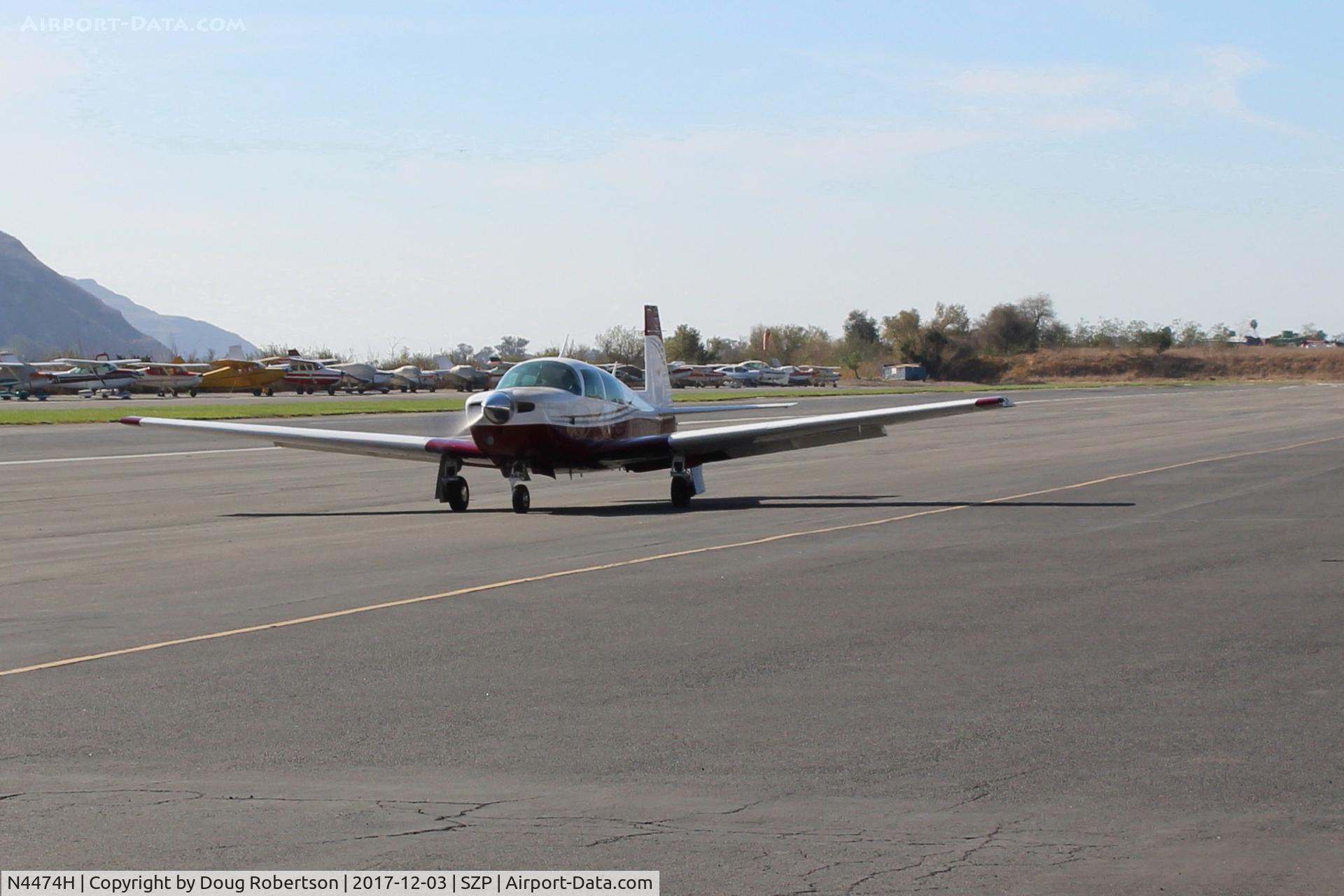 N4474H, 1978 Mooney M20J 201 C/N 24-0744, 1978 Mooney M20J 201, Lycoming IO-360-A3B6D 200 Hp, taxi back