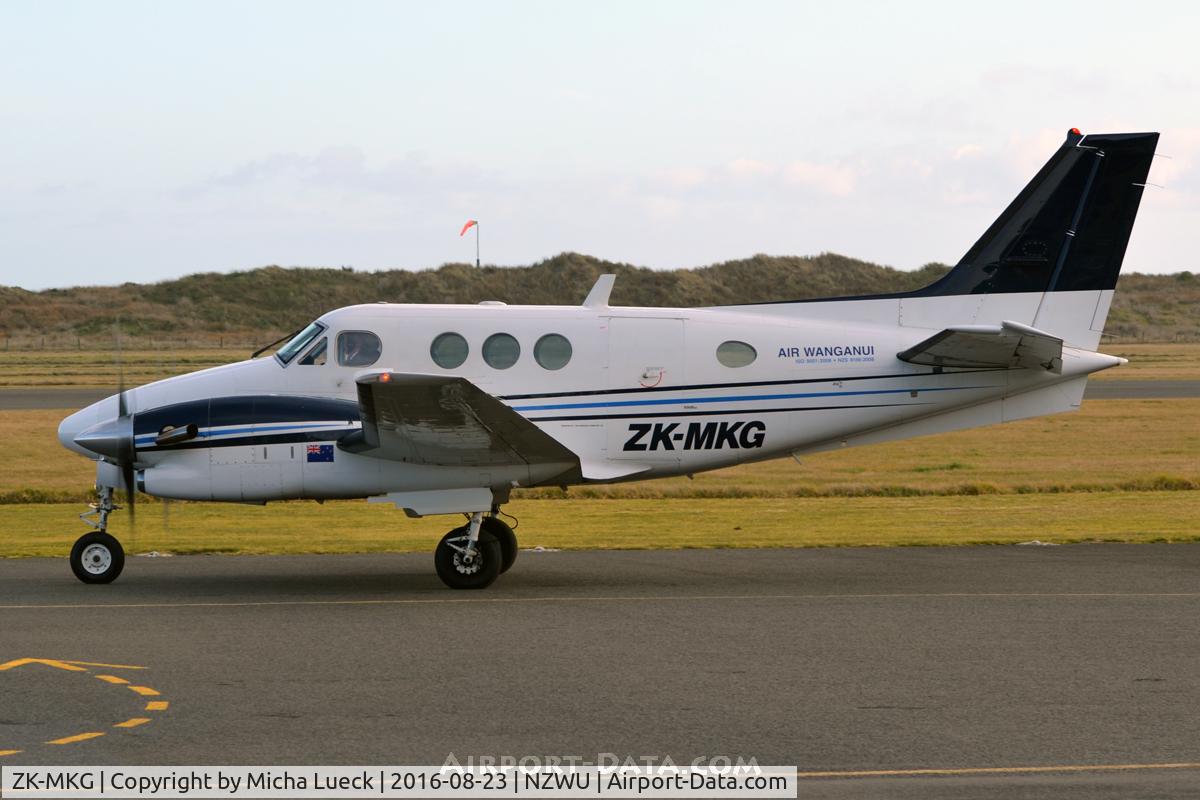 ZK-MKG, 1994 Beech C90A King Air C/N LJ-1367, At Whanganui