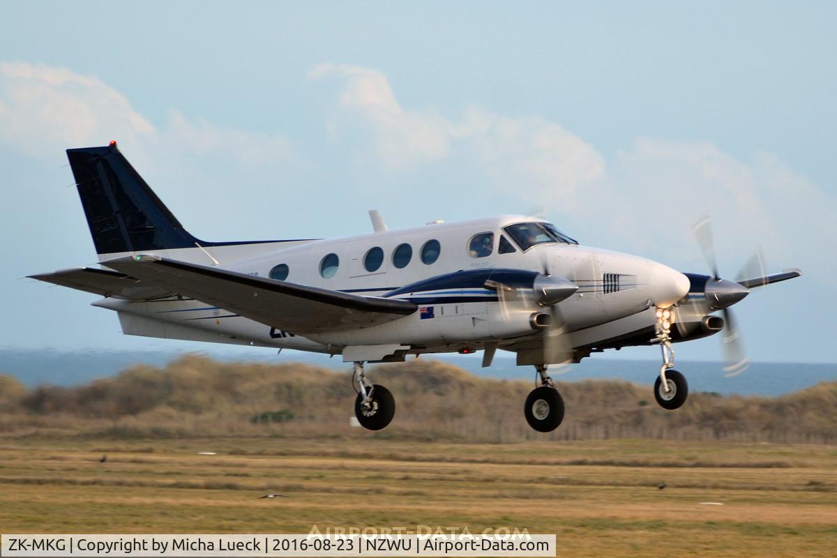 ZK-MKG, 1994 Beech C90A King Air C/N LJ-1367, At Whanganui