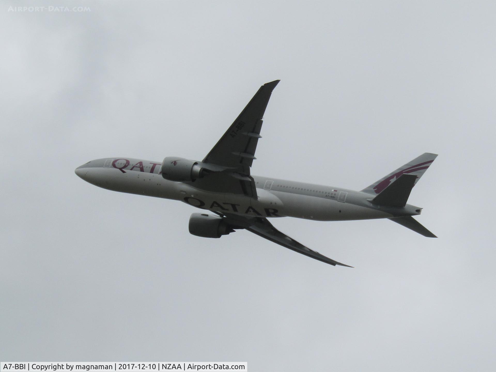 A7-BBI, 2011 Boeing 777-2DZ/LR C/N 41061, off to doha