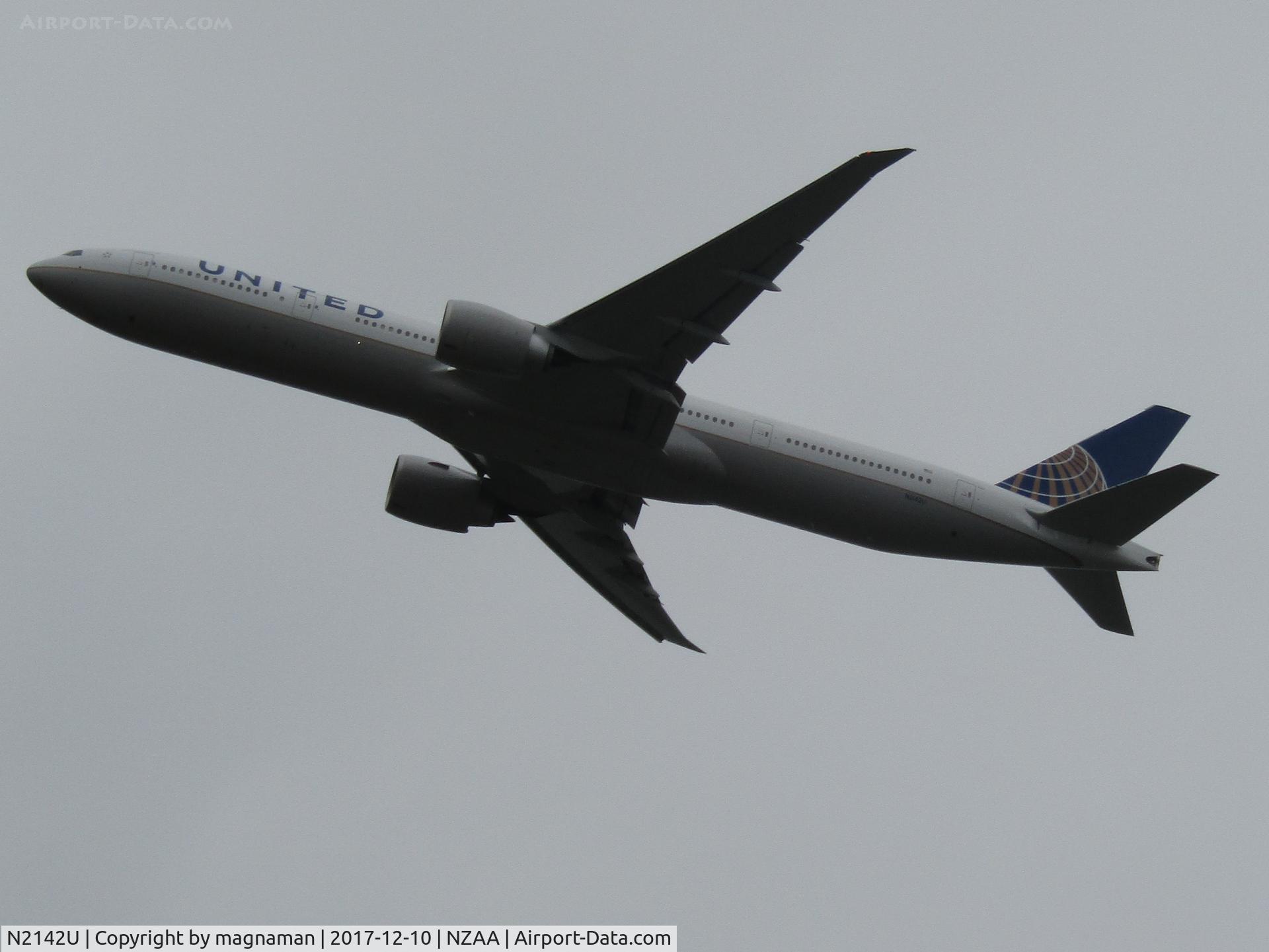 N2142U, 2017 Boeing 777-300/ER C/N 63722, see you in the us of a