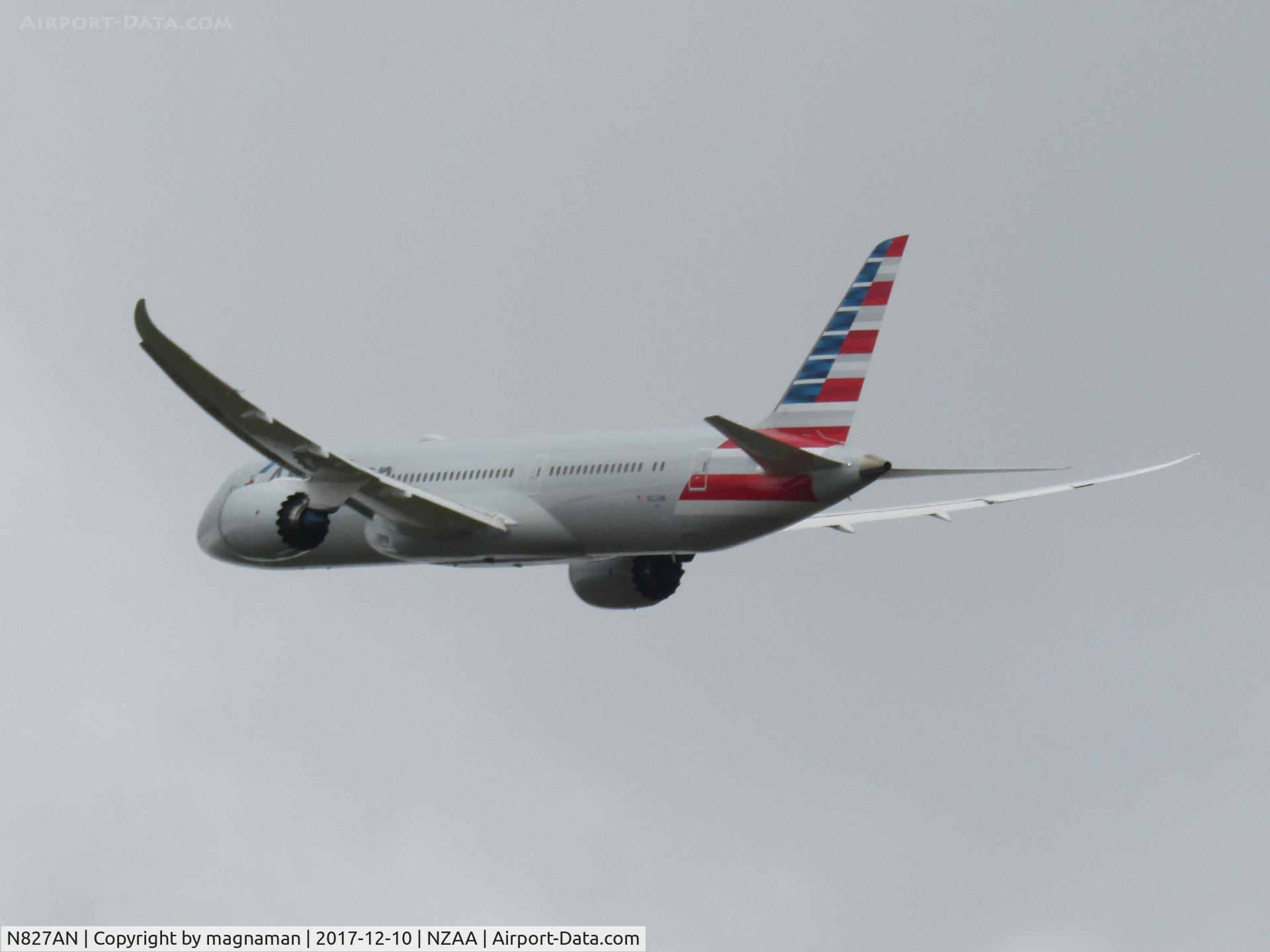 N827AN, 2017 Boeing 787-9 Dreamliner Dreamliner C/N 40647, bye bye american pie
