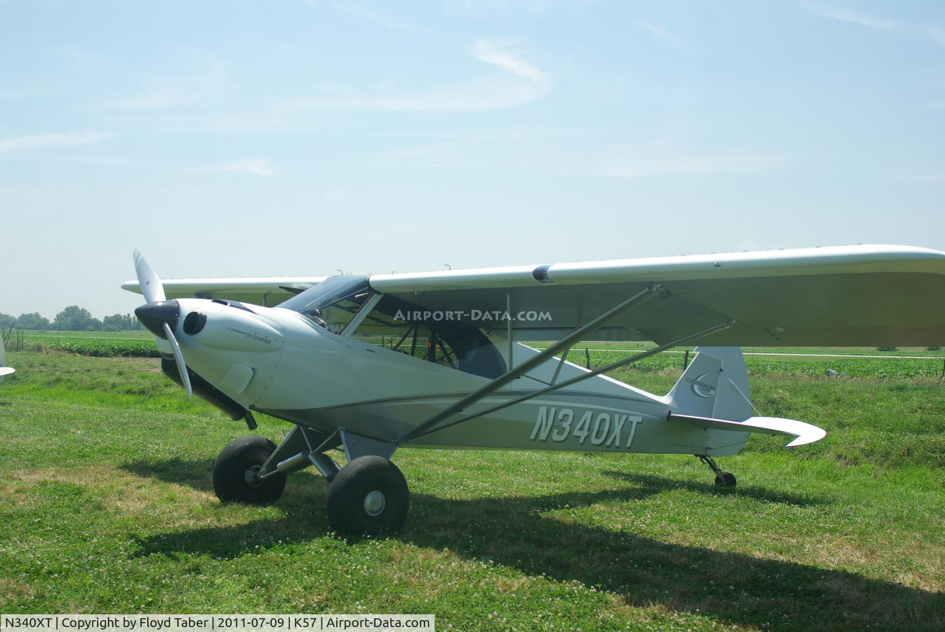 N340XT, Cub Crafters CC11-160 Carbon Cub SS C/N CC11-00156, At the Flying Wingnuts Airshow in Tarkio Missouri