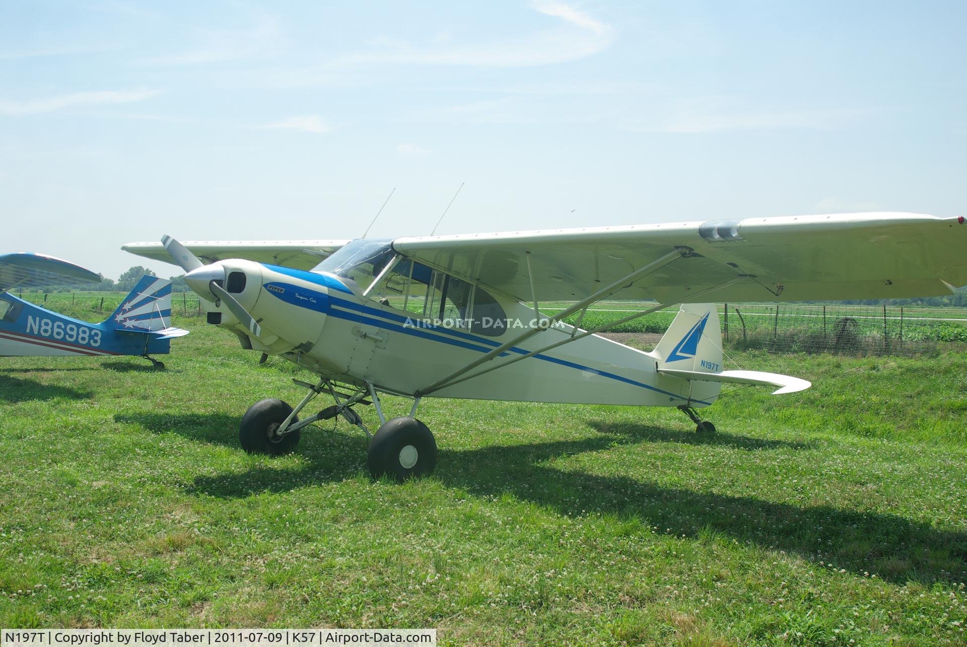 N197T, 1953 Piper PA-18-105 Special C/N 18-2311, At the Flying Wingnuts Airshow in Tarkio Missouri