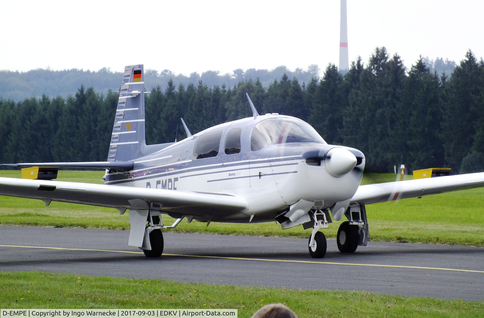 D-EMPE, 1990 Mooney M20J 201 C/N 24-3186, Mooney M20J at the Dahlemer Binz 60th jubilee airfield display