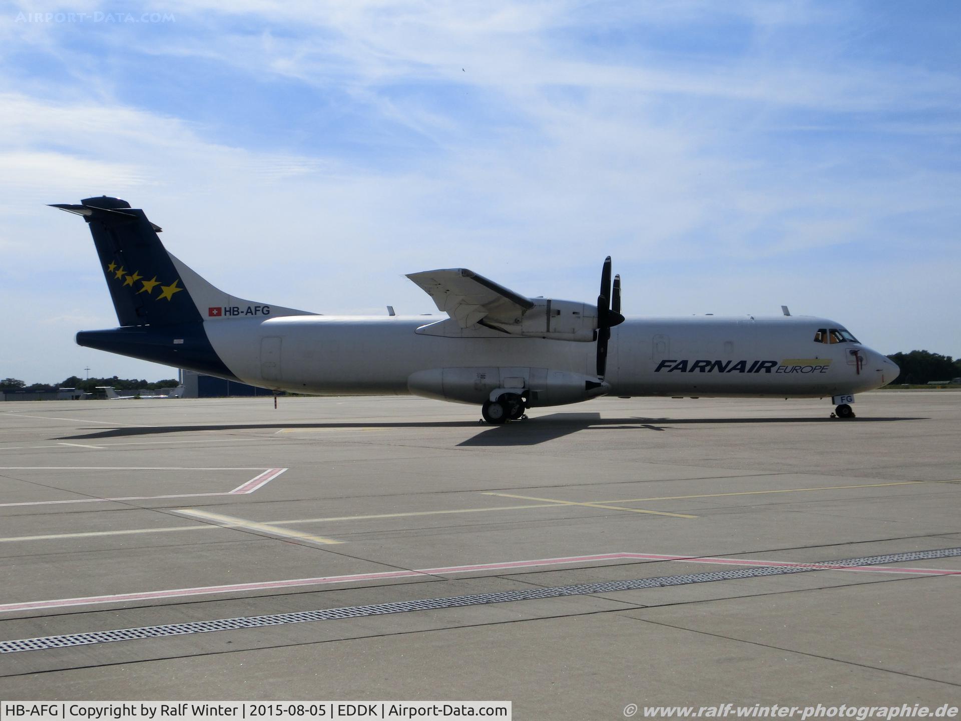 HB-AFG, 1989 ATR 72-201 C/N 108, ATR 72-201F - FAT Farnair - 4B0088 - HB-AFG - 05.08.2015 - CGN