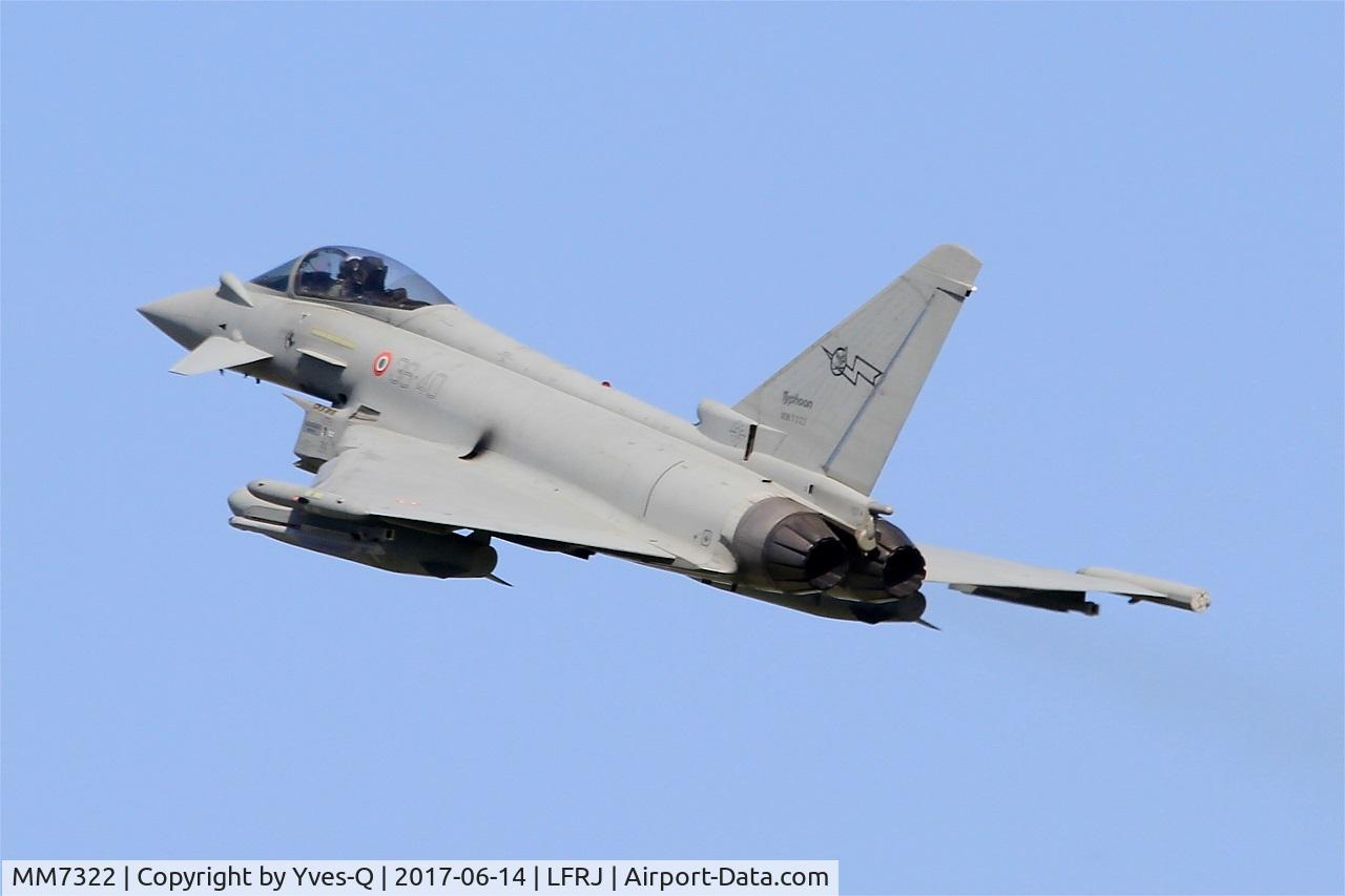 MM7322, Eurofighter EF-2000 Typhoon S C/N IS054, Eurofighter EF-2000 Typhoon S, Take off rwy 26, Landivisiau Naval Air Base (LFRJ) Tiger Meet 2017