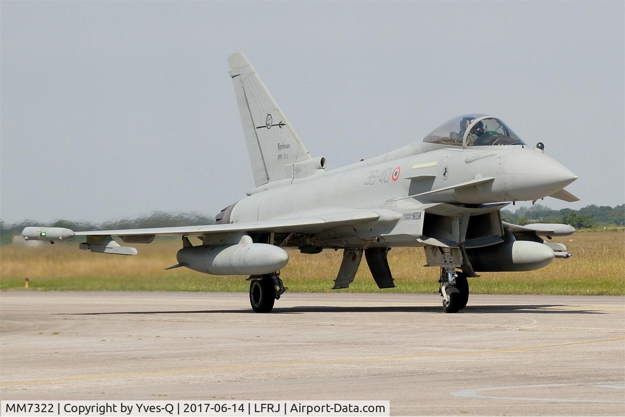 MM7322, Eurofighter EF-2000 Typhoon S C/N IS054, Eurofighter EF-2000 Typhoon S, Taxiing to flight line, Landivisiau Naval Air Base (LFRJ) Tiger Meet 2017