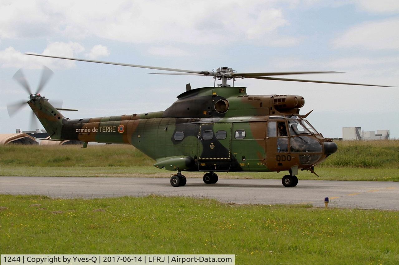 1244, Aérospatiale SA-330B Puma C/N 1244, Aérospatiale SA-330B Puma, Taxiing to Holding point, Landivisiau Naval Air Base (LFRJ) Tiger Meet 2017
