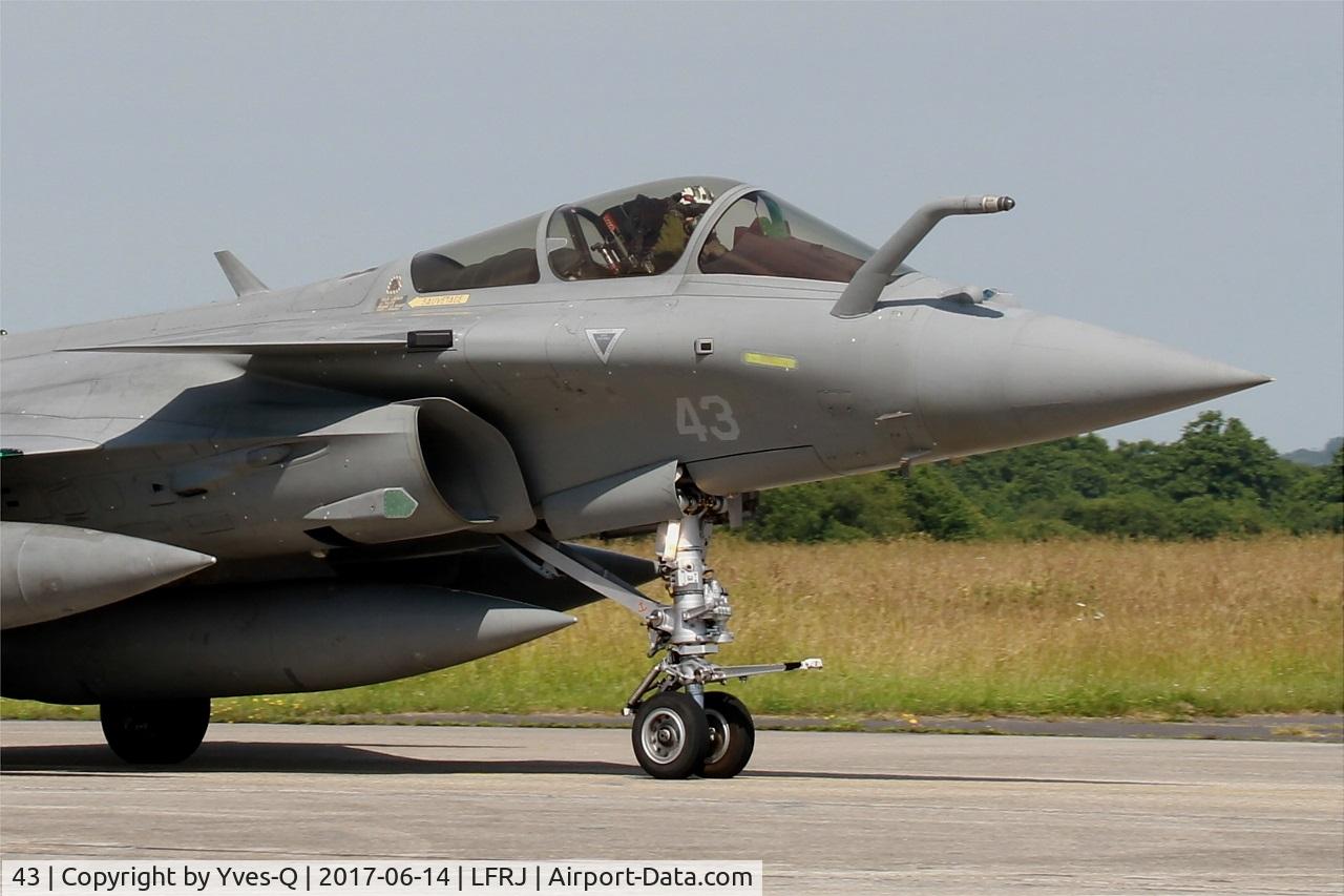 43, 2015 Dassault Rafale M C/N 43, Dassault Rafale M, Taxiing to flight line, Landivisiau Naval Air Base (LFRJ) Tiger Meet 2017