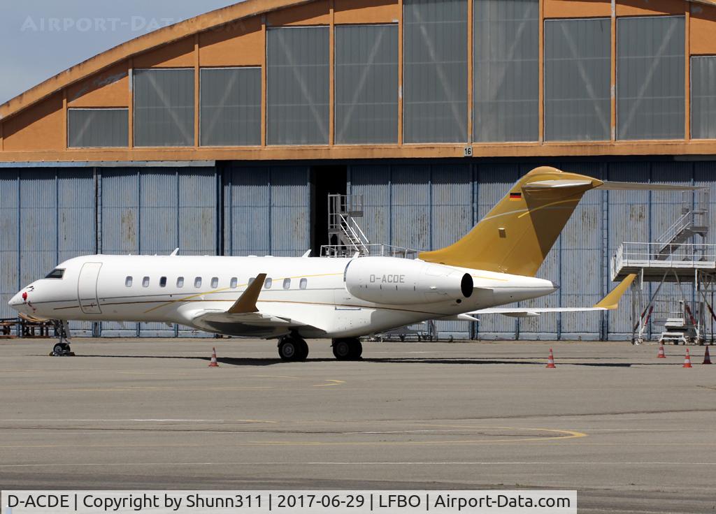 D-ACDE, 2010 Bombardier BD-700-1A11 Global Express C/N 9405, Parked at the General Aviation area...