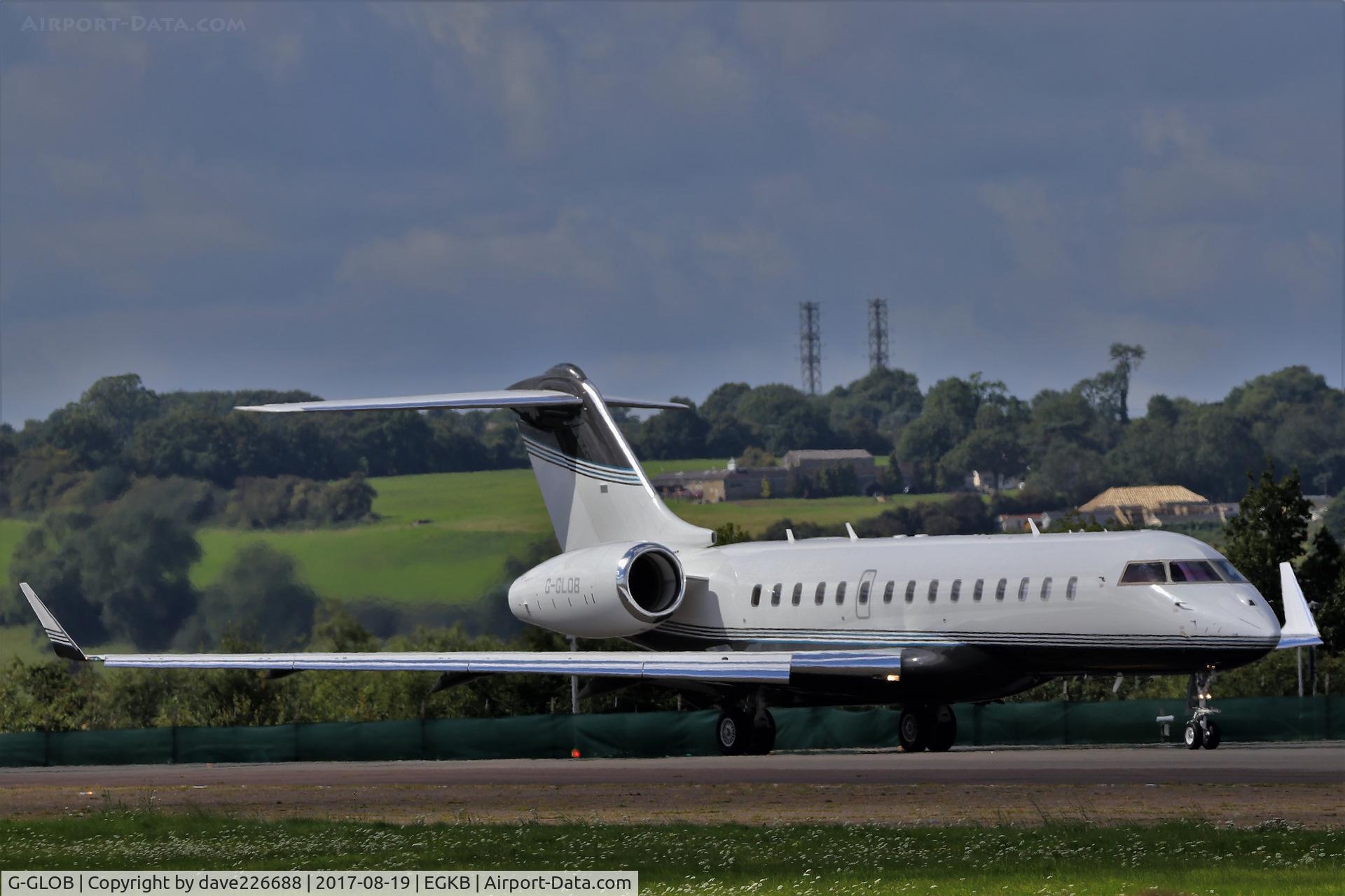 G-GLOB, 2010 Bombardier BD-700-1A10 Global Express C/N 9018, G GLOB at Biggin Hill