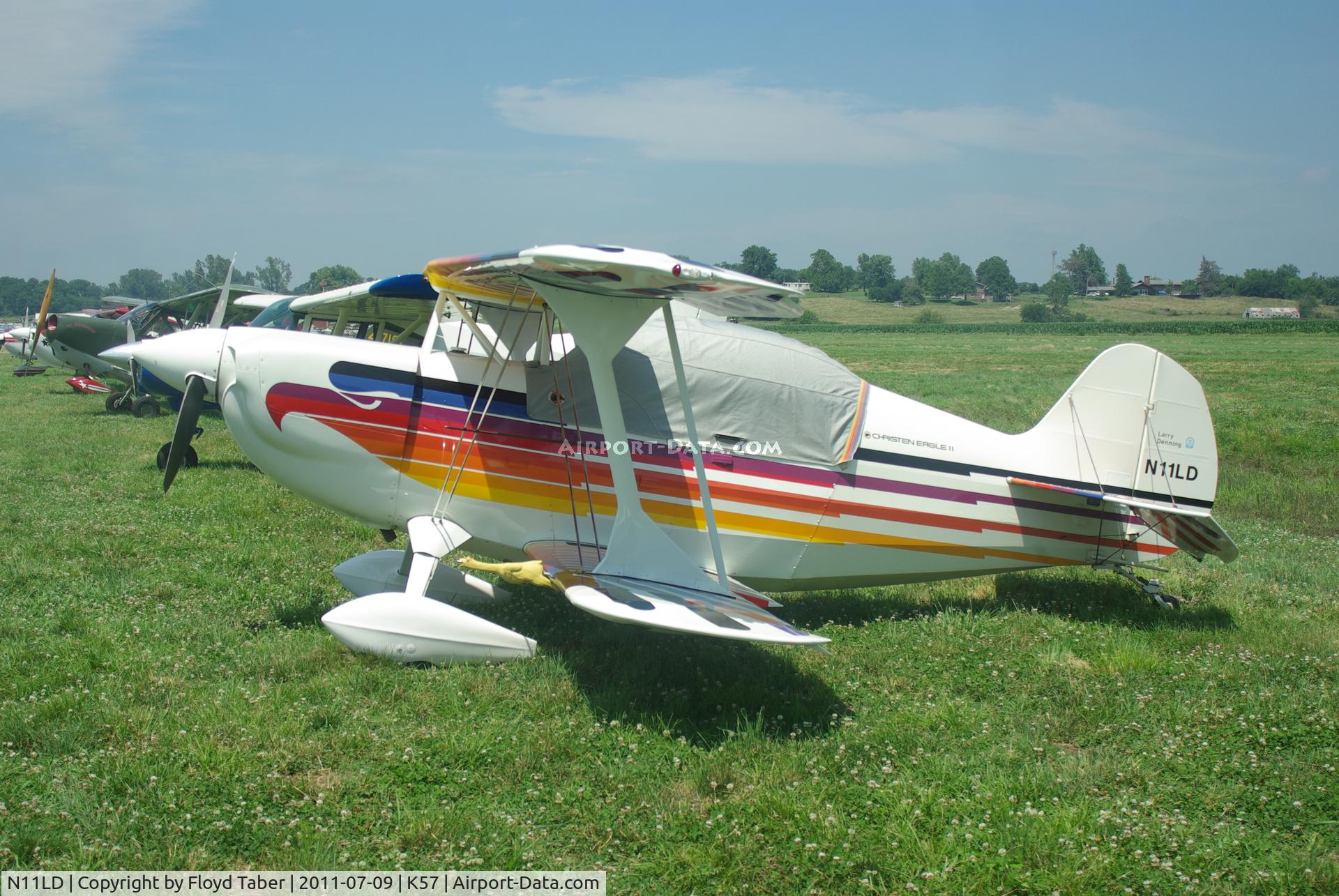N11LD, 1982 Christen Eagle II C/N D-0011-LD2, At the Flying Wingnuts Airshow in Tarkio Missouri