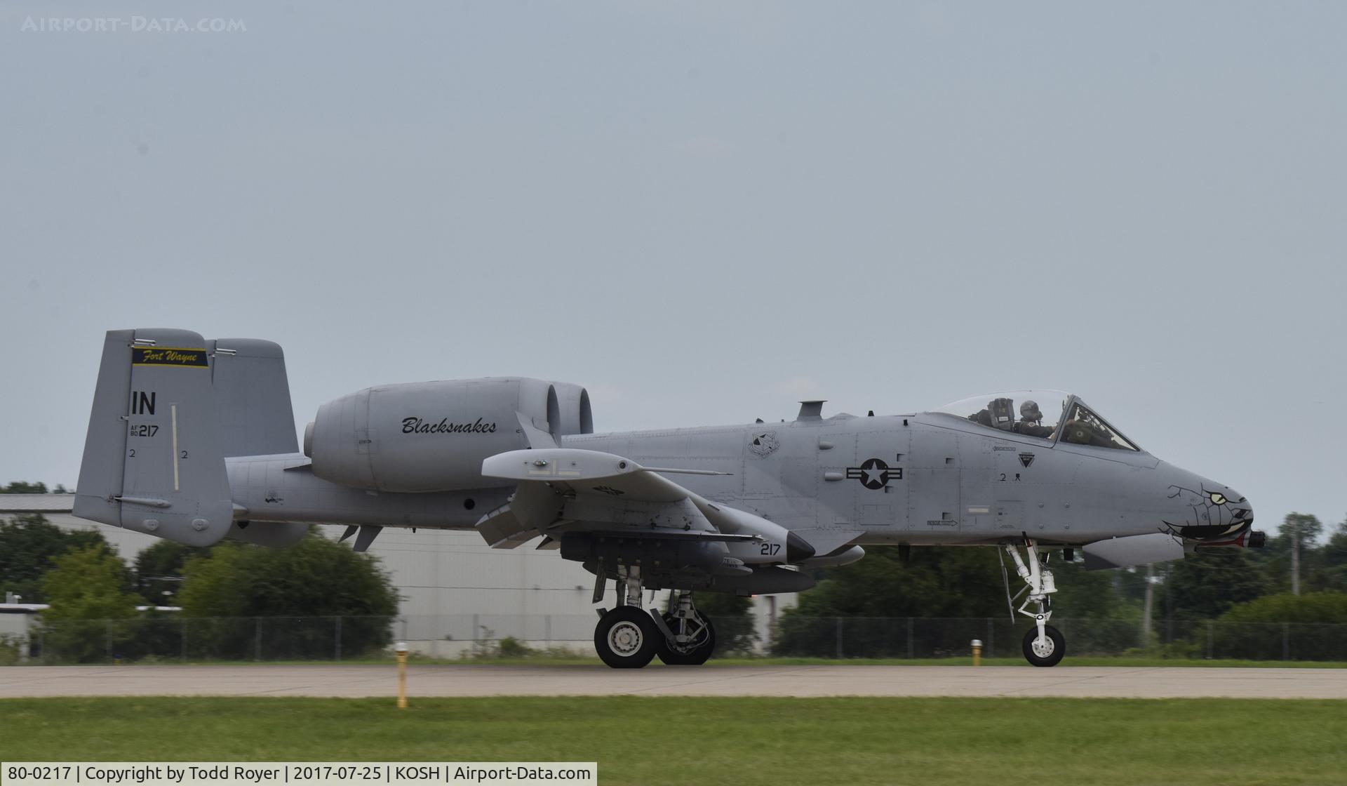 80-0217, 1980 Fairchild Republic A-10C Thunderbolt II C/N A10-0567, Airventure 2017