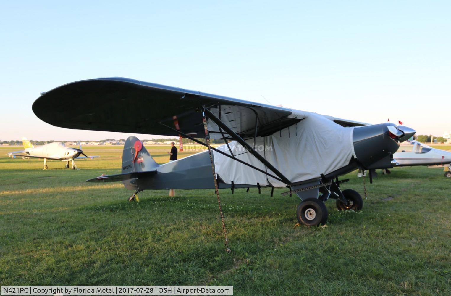 N421PC, 2016 Piper PA-18 Super Cub Replica C/N TC0901057, PA-18 Super Cub replica