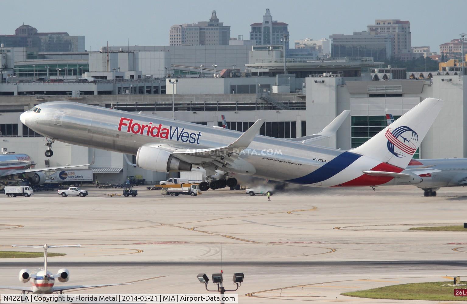 N422LA, 2007 Boeing 767-346F C/N 35818, Florida West
