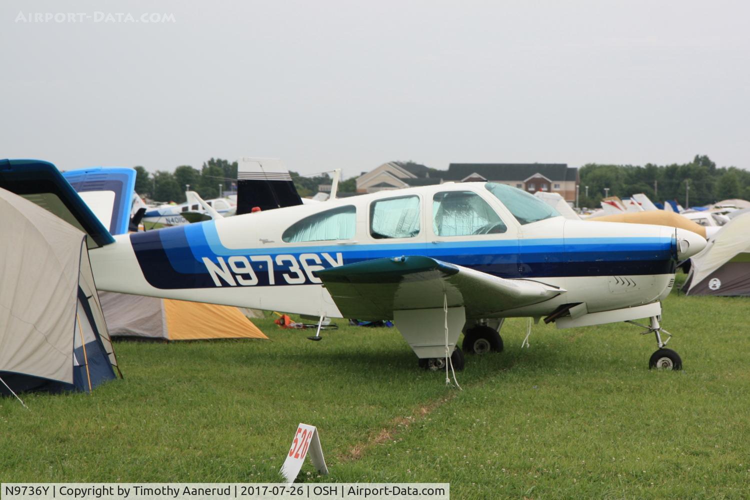N9736Y, 1963 Beech P35 Bonanza C/N D-7132, 1963 Beech P35, c/n: D-7132