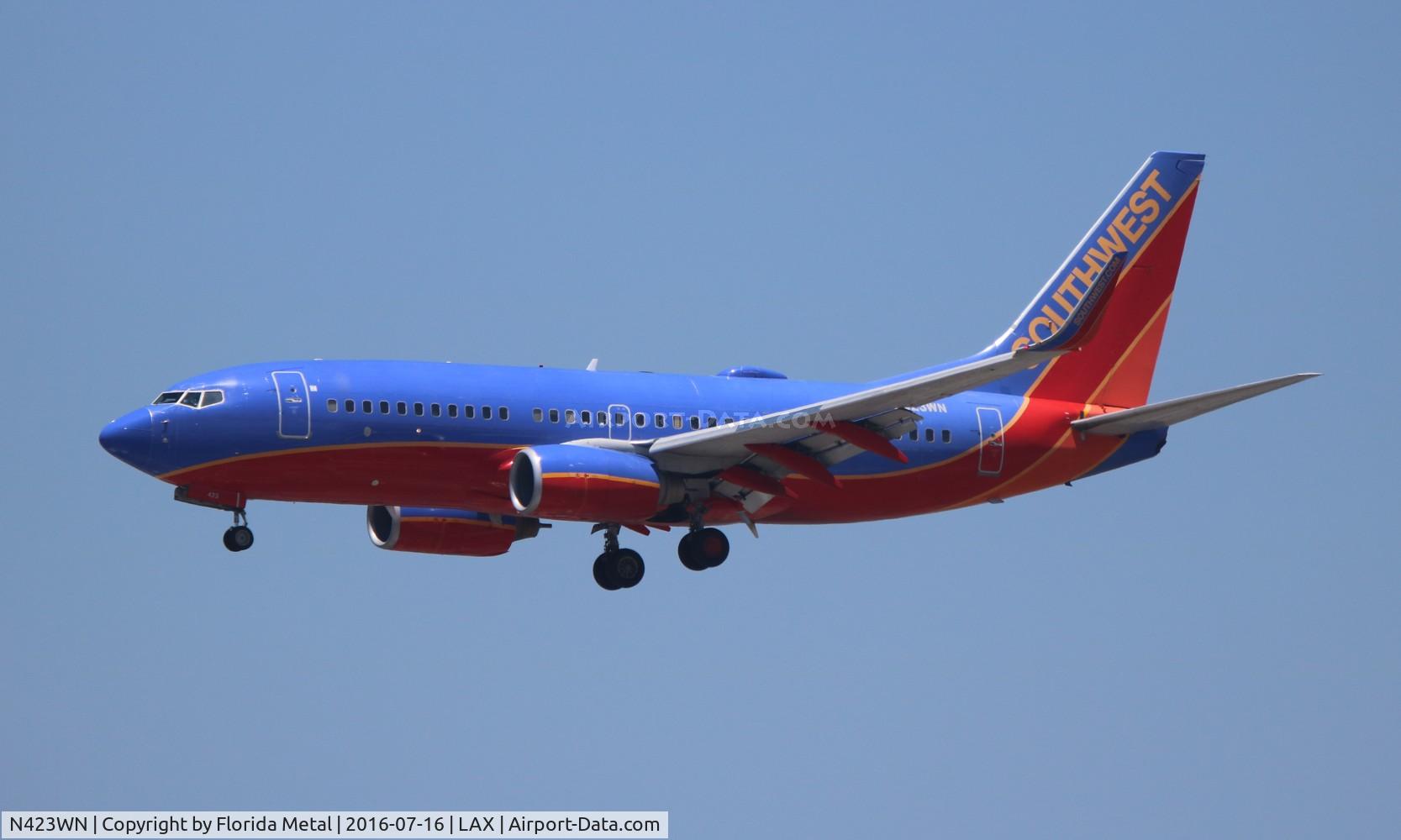 N423WN, 2002 Boeing 737-7H4 C/N 29827, Southwest