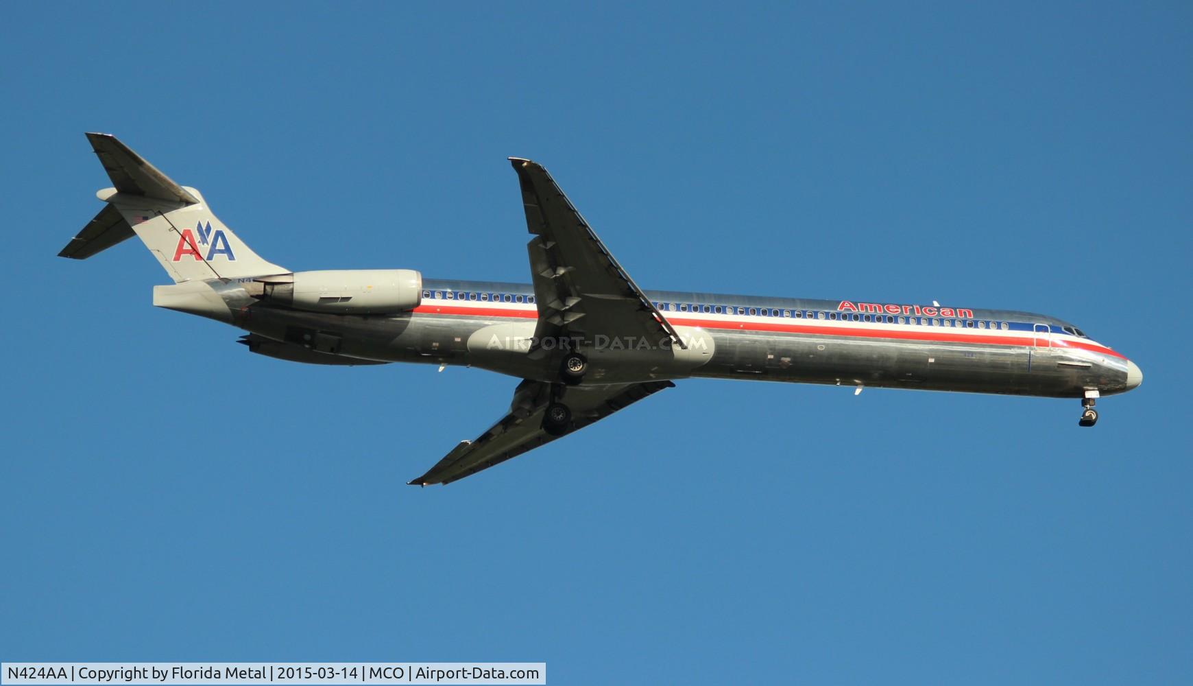 N424AA, 1986 McDonnell Douglas MD-82 (DC-9-82) C/N 49336, American