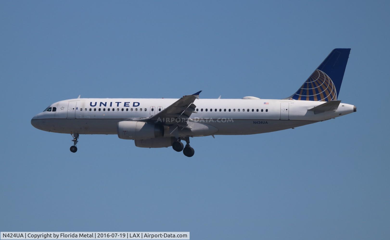 N424UA, 1995 Airbus A320-232 C/N 506, United