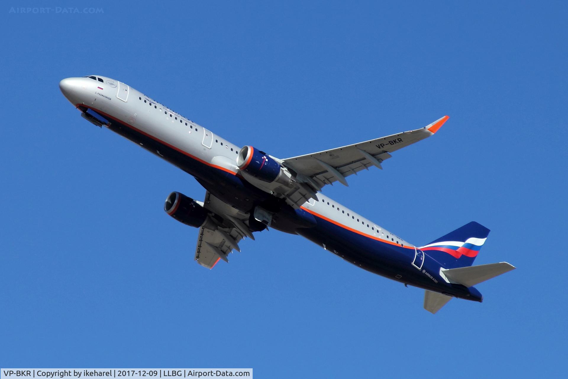 VP-BKR, 2017 Airbus A321-211 C/N 7782, Take-off en-route to Moscow.
A two moths old plane.