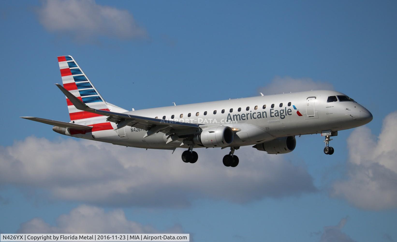 N426YX, 2014 Embraer 175LR (ERJ-170-200LR) C/N 17000397, American Eagle