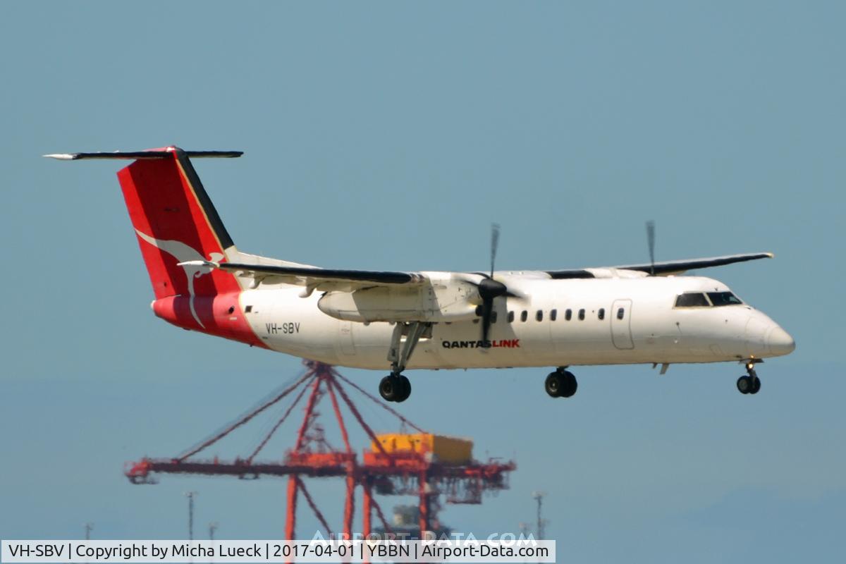 VH-SBV, 2003 De Havilland Canada DHC-8-315Q Dash 8 C/N 595, At Brisbane