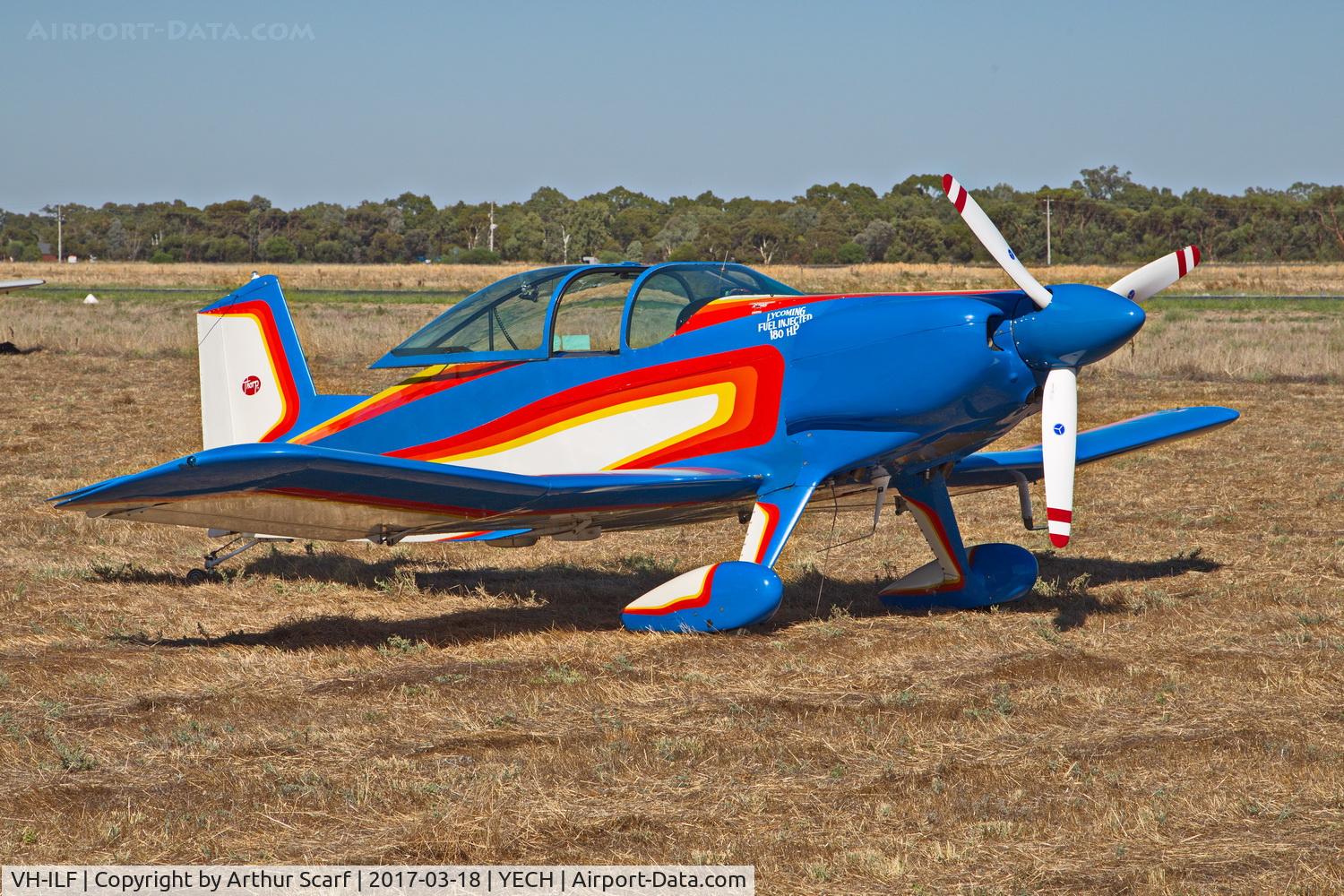 VH-ILF, 1982 Thorp T-18 Tiger C/N W85, AAAA fly in Echuca 2017