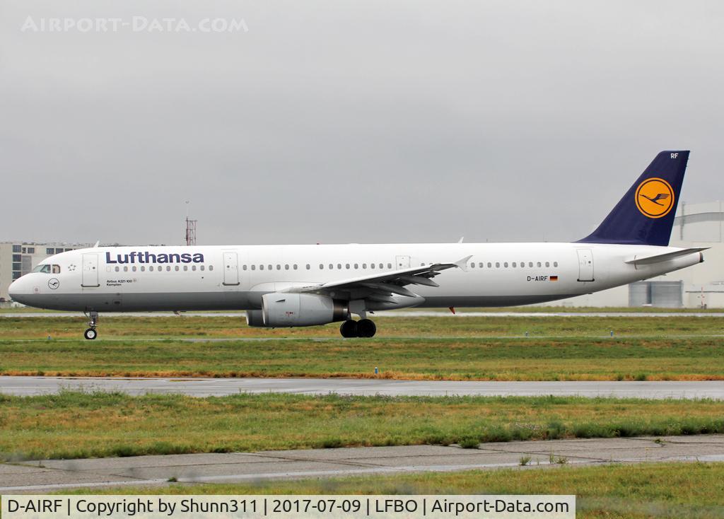 D-AIRF, 1994 Airbus A321-131 C/N 0493, Taxiing holding point rwy 32R for departure...