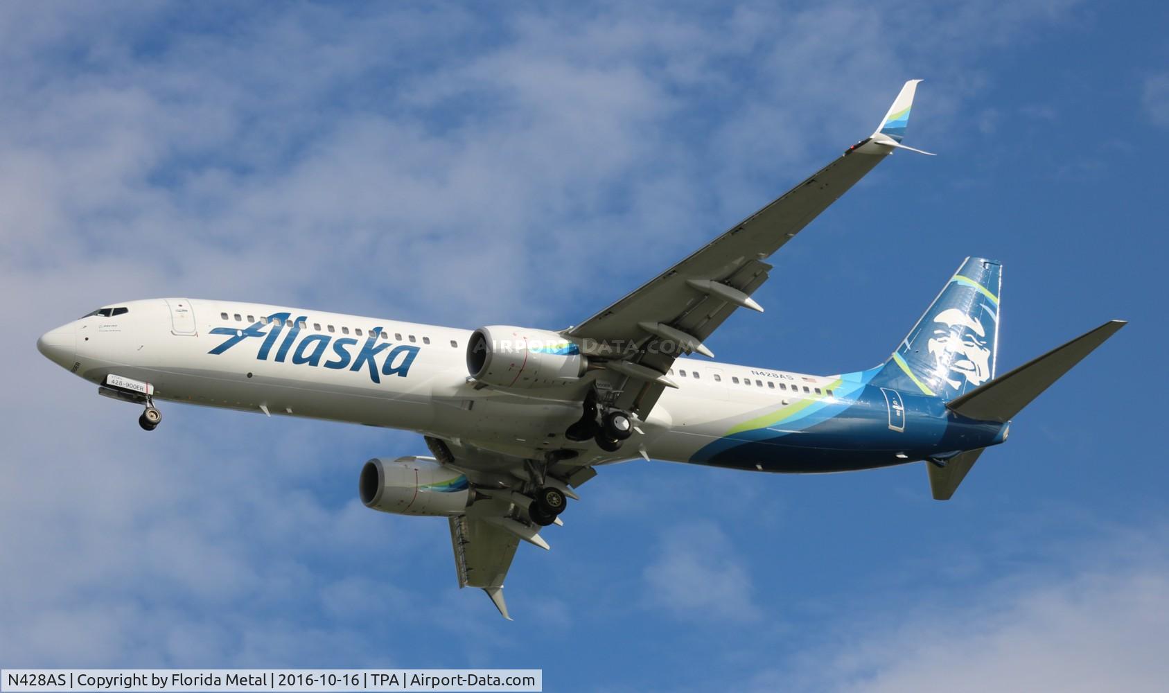 N428AS, 2016 Boeing 737-990/ER C/N 36353, Alaska