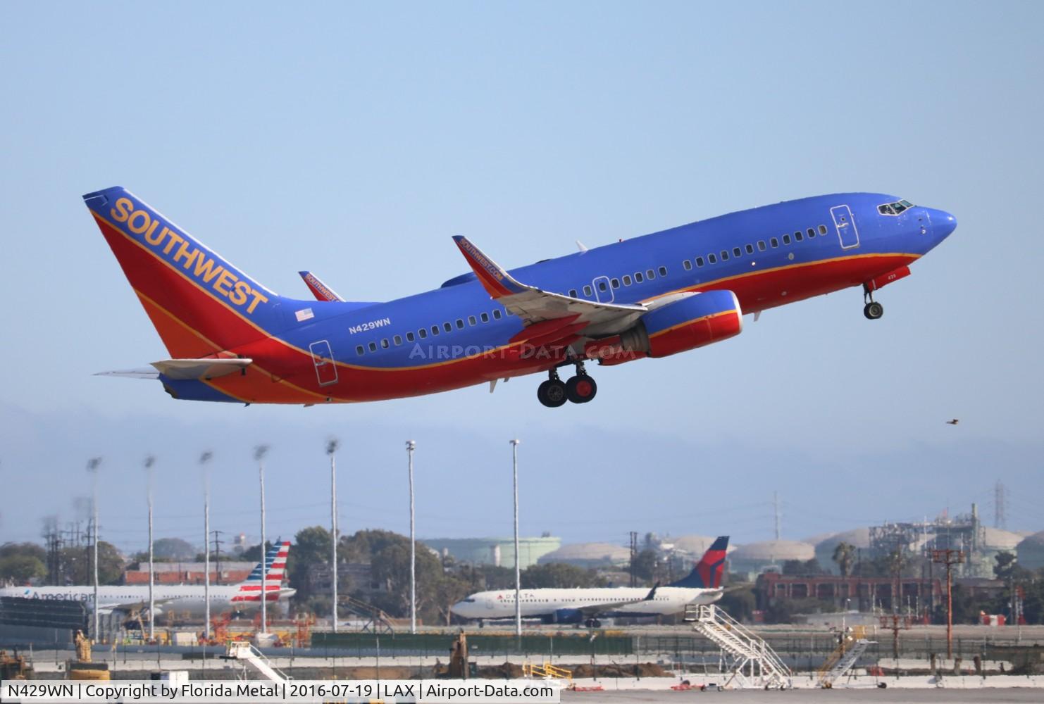 N429WN, 2002 Boeing 737-7H4 C/N 33658, Southwest