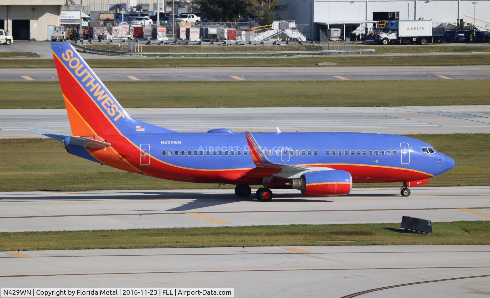 N429WN, 2002 Boeing 737-7H4 C/N 33658, Southwest