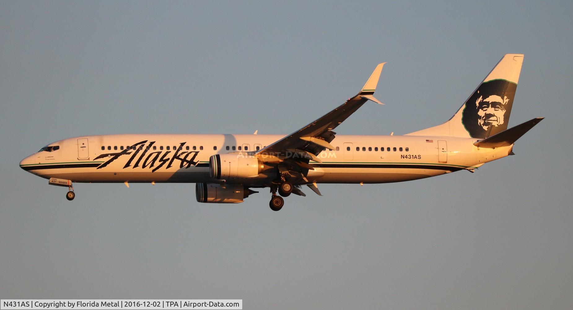 N431AS, 2013 Boeing 737-990/ER C/N 43255, Alaska