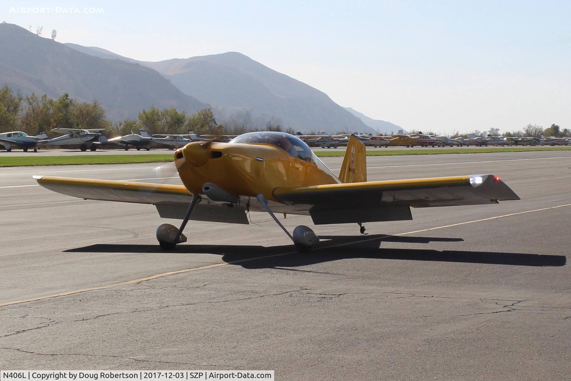 N406L, 2008 Vans RV-6 C/N 936, Provo PROVO 6, Lycoming O-320 160 Hp, taxi back, Young Eagles flight