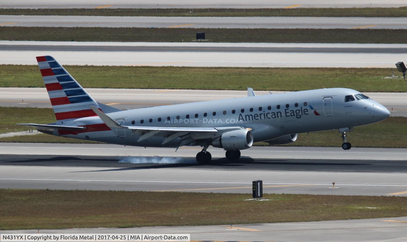 N431YX, 2014 Embraer 175LR (ERJ-170-200LR) C/N 17000413, American Eagle