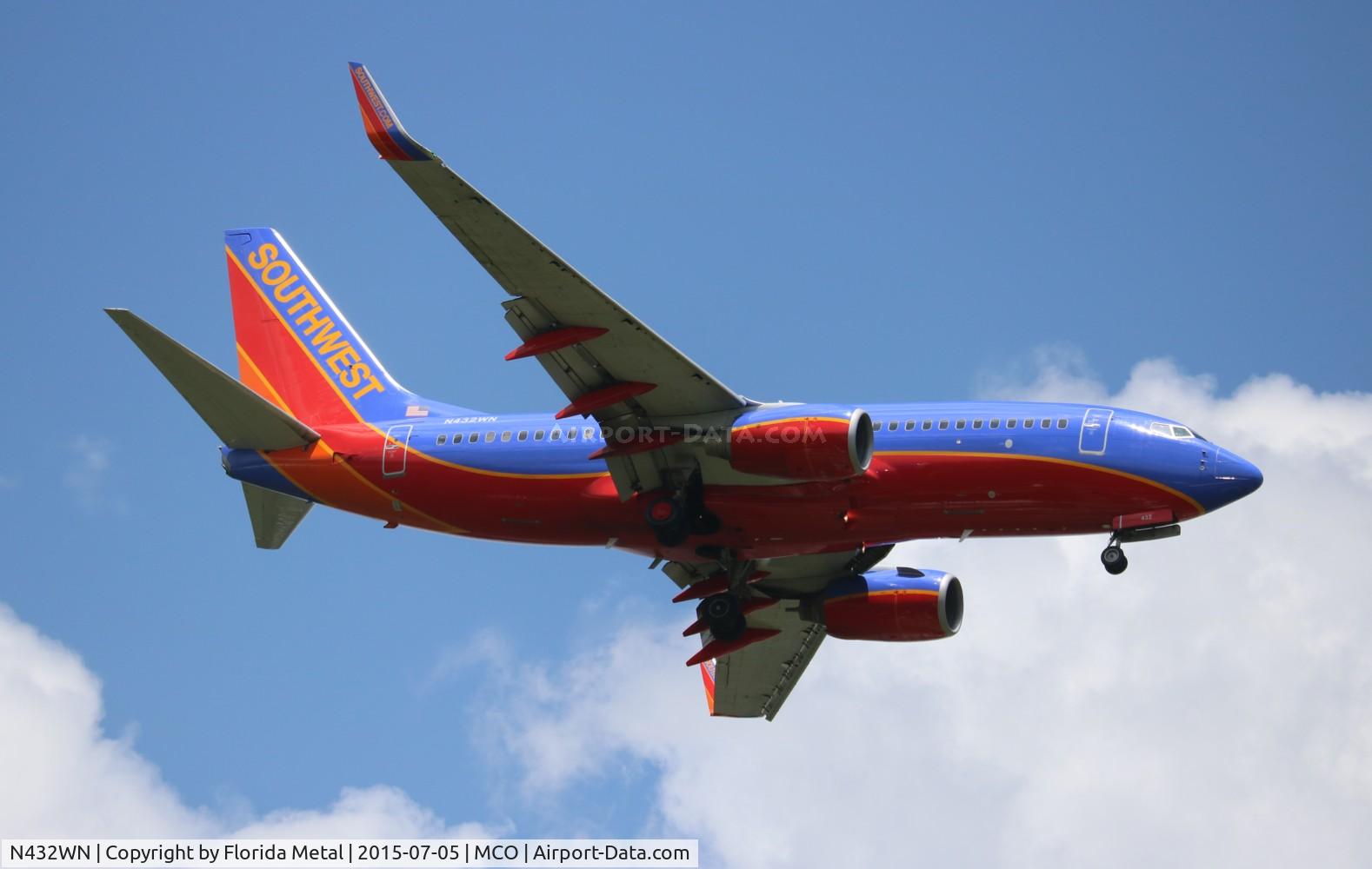 N432WN, 2003 Boeing 737-7H4 C/N 33715, Southwest