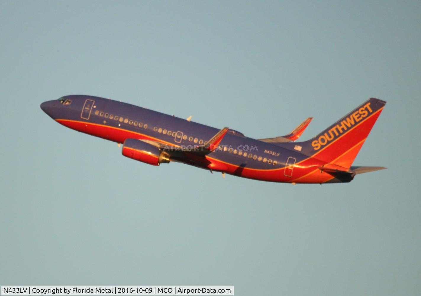 N433LV, 2003 Boeing 737-7H4 C/N 33716, Southwest