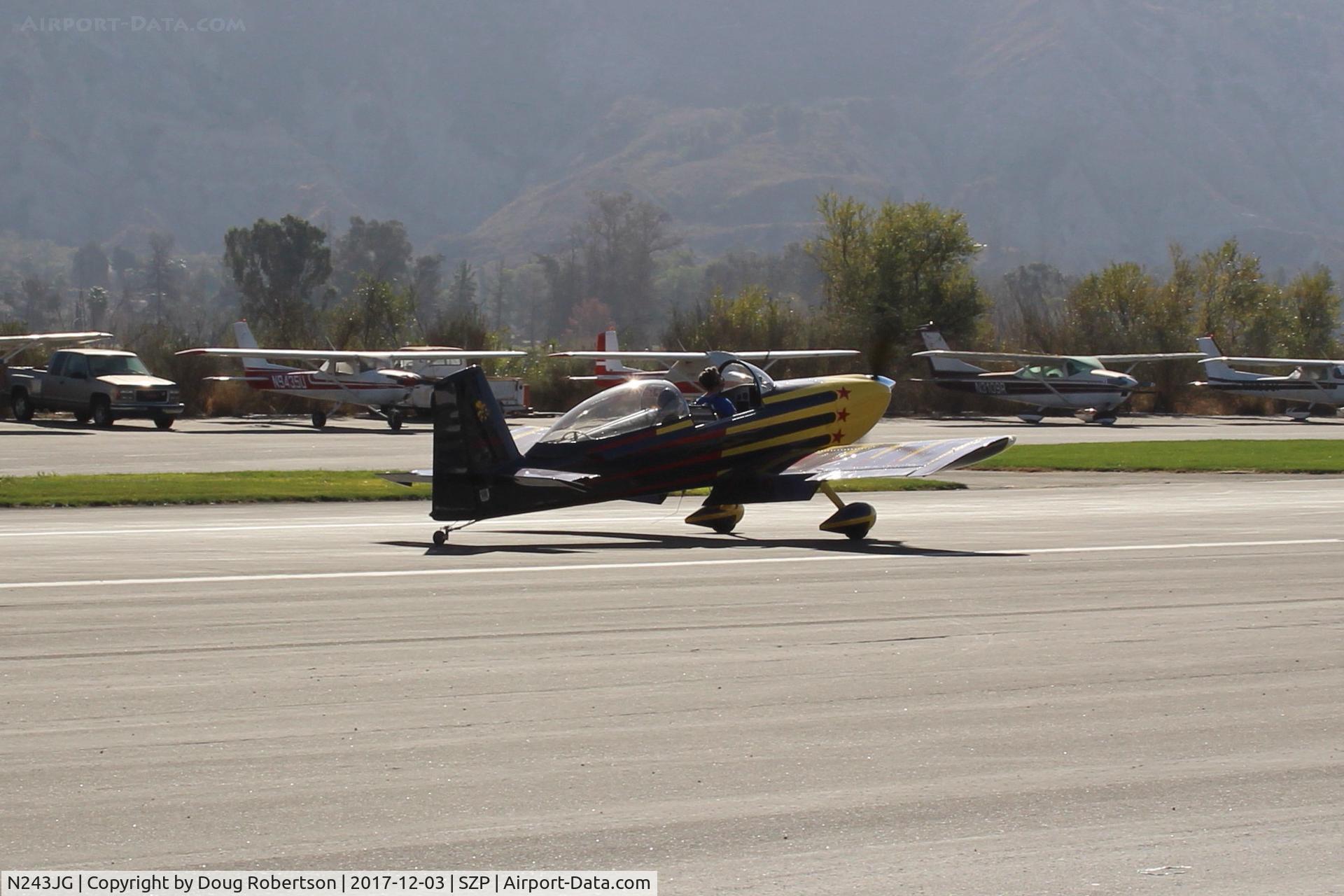 N243JG, 2001 Vans RV-8 C/N 80669, 2001 Grubbs VAN's RV-8, Lycoming IO-360, landing roll Rwy 22