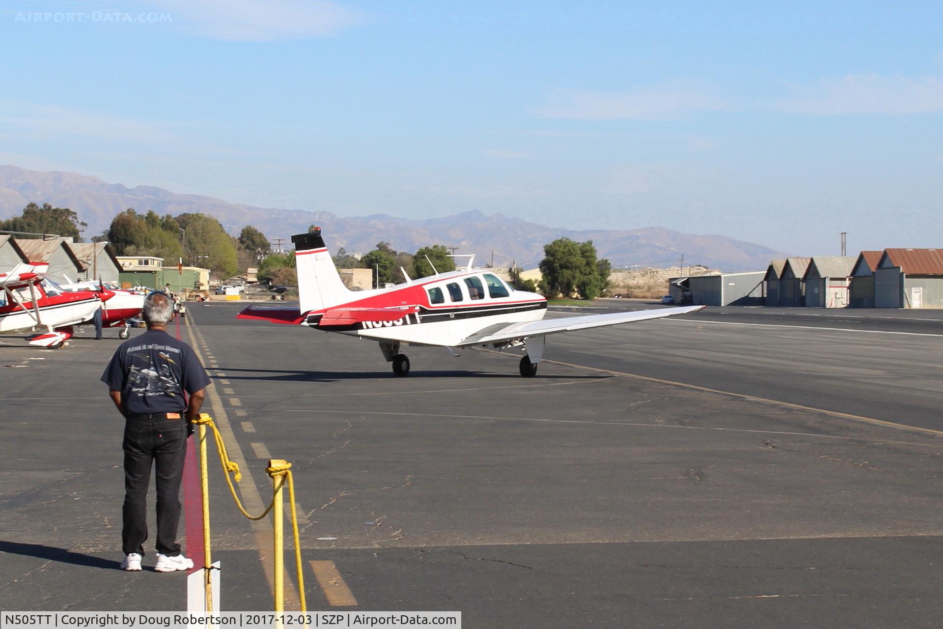 N505TT, 1972 Beech A36 Bonanza 36 C/N E-376, 1972 Beech A36 BONANZA, Continental IO-520 285 Hp, taxi to Rwy 22