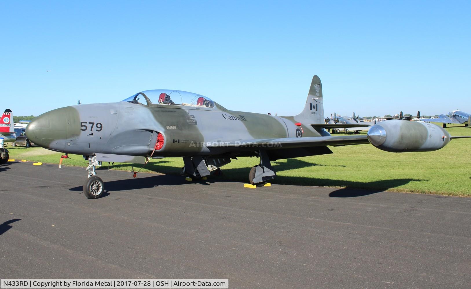 N433RD, 1952 Canadair CT-133 Silver Star C/N T33-579, CT-133