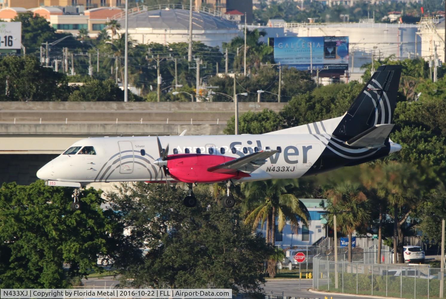 N433XJ, 1997 Saab 340B C/N 340B-433, Silver