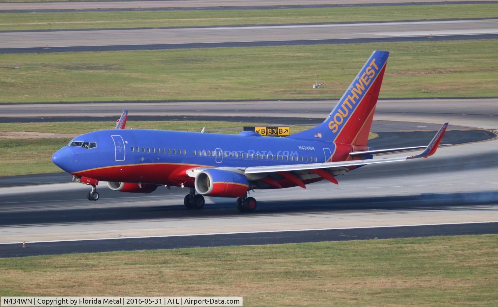 N434WN, 2003 Boeing 737-7H4 C/N 32454, Southwest
