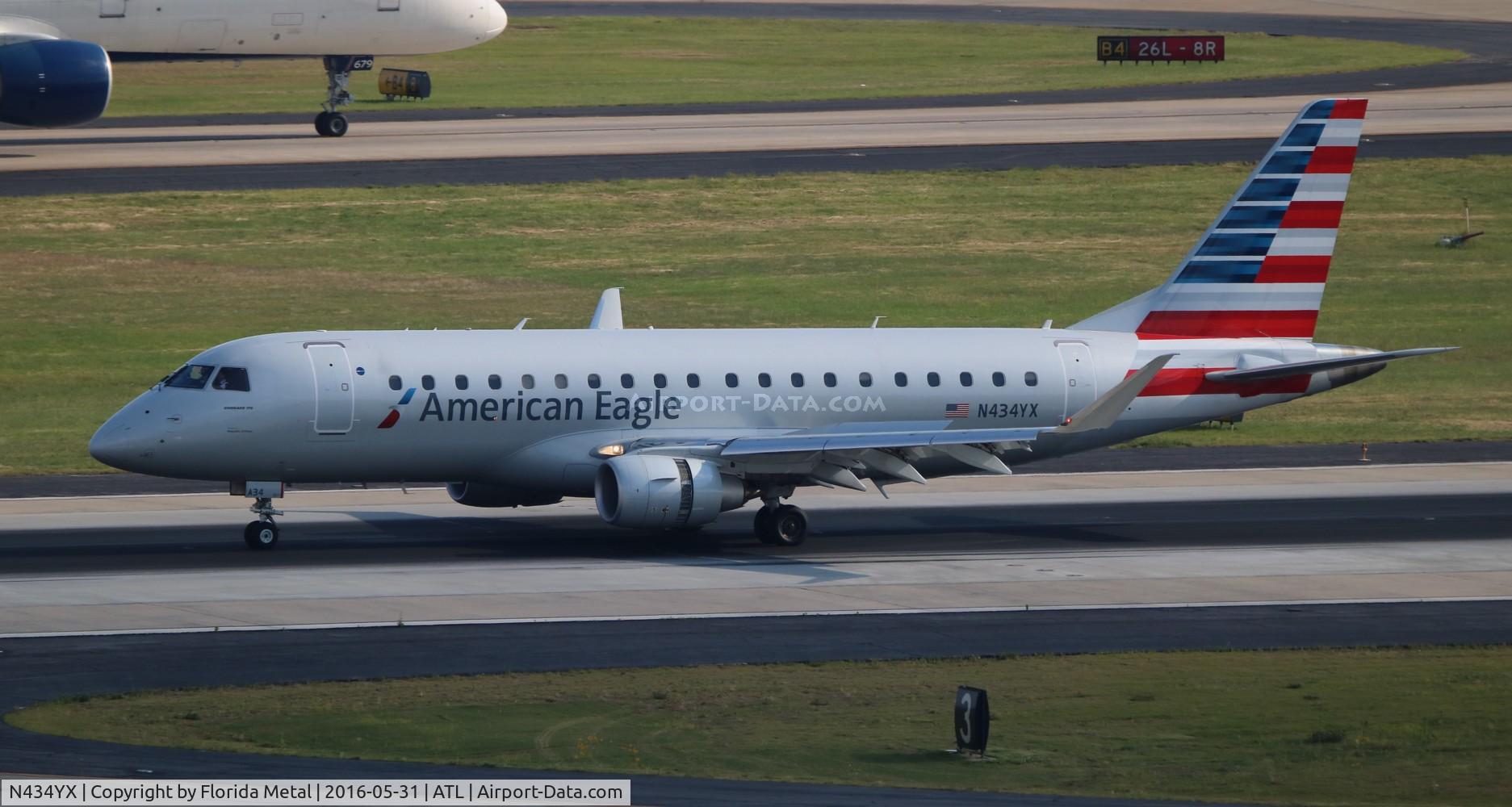 N434YX, 2014 Embraer 175LR (ERJ-170-200LR) C/N 17000418, American Eagle