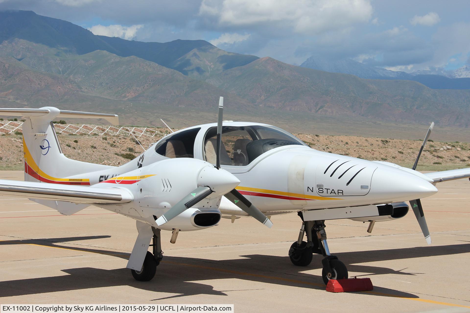 EX-11002, 2006 Diamond DA-42 Twin Star C/N 42.074, in Kyrgyzstan, Tamchi airport